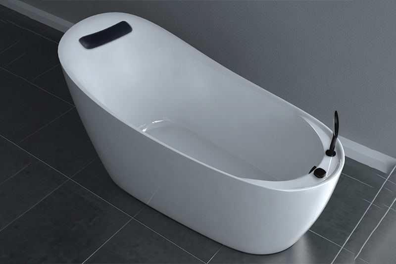 Seamless connected acrylic free standing bathtub k