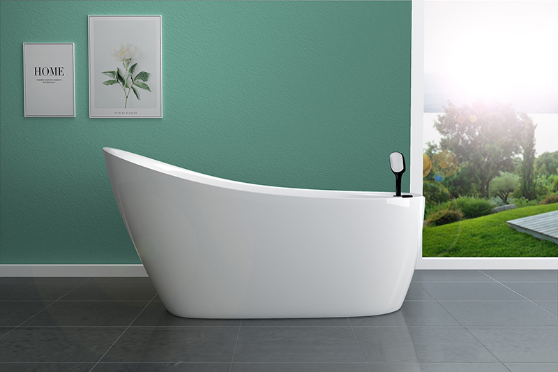 Seamless connected acrylic free standing bathtub z