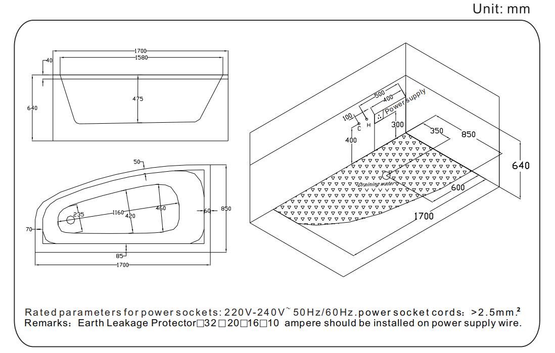 A2203 Water and electricity utilities installation