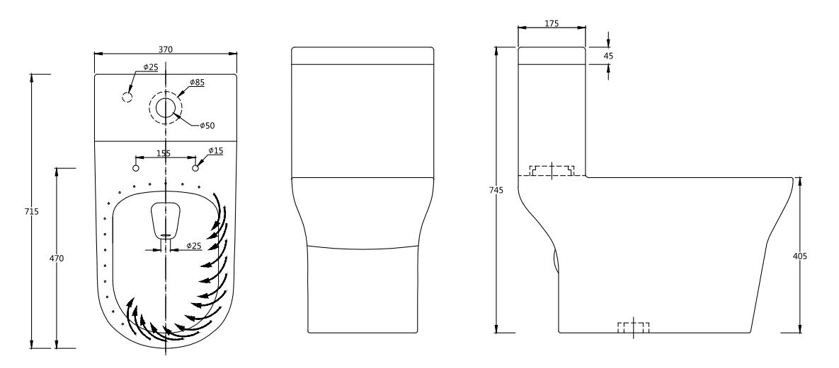 CERAMIC TOILET CO1176