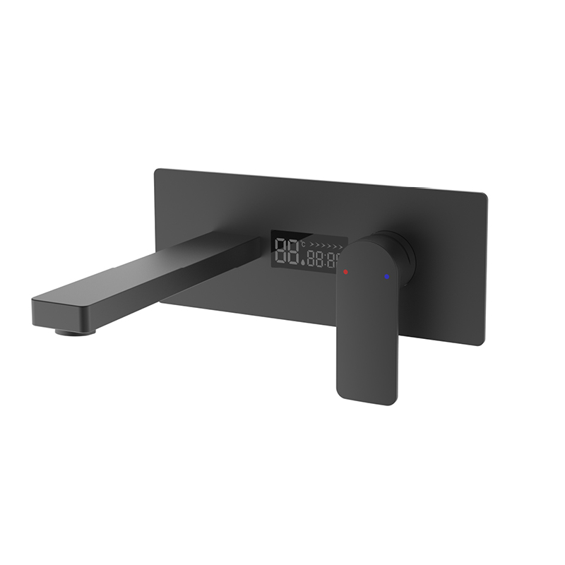 SQUARE DIGITAL WALL-MOUNTED BASIN FAUCET KF4205