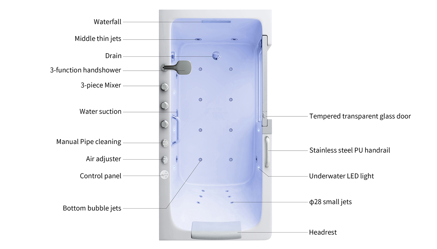 SSWW MASSAGE BATHTUB A3102 p